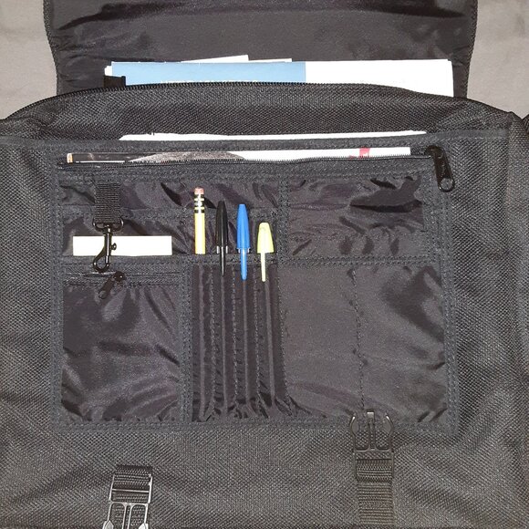 Like New-Tough Brief Case / Book Bag * Uncle Mike's Black or Bushnell * Cordura - Picture 12 of 13